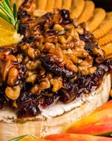 Cranberry Walnut Baked Brie