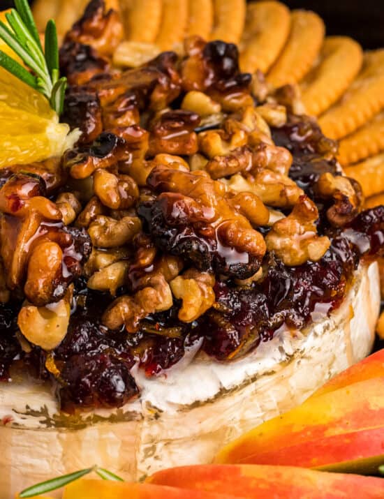 Cranberry Walnut Baked Brie - The Chunky Chef