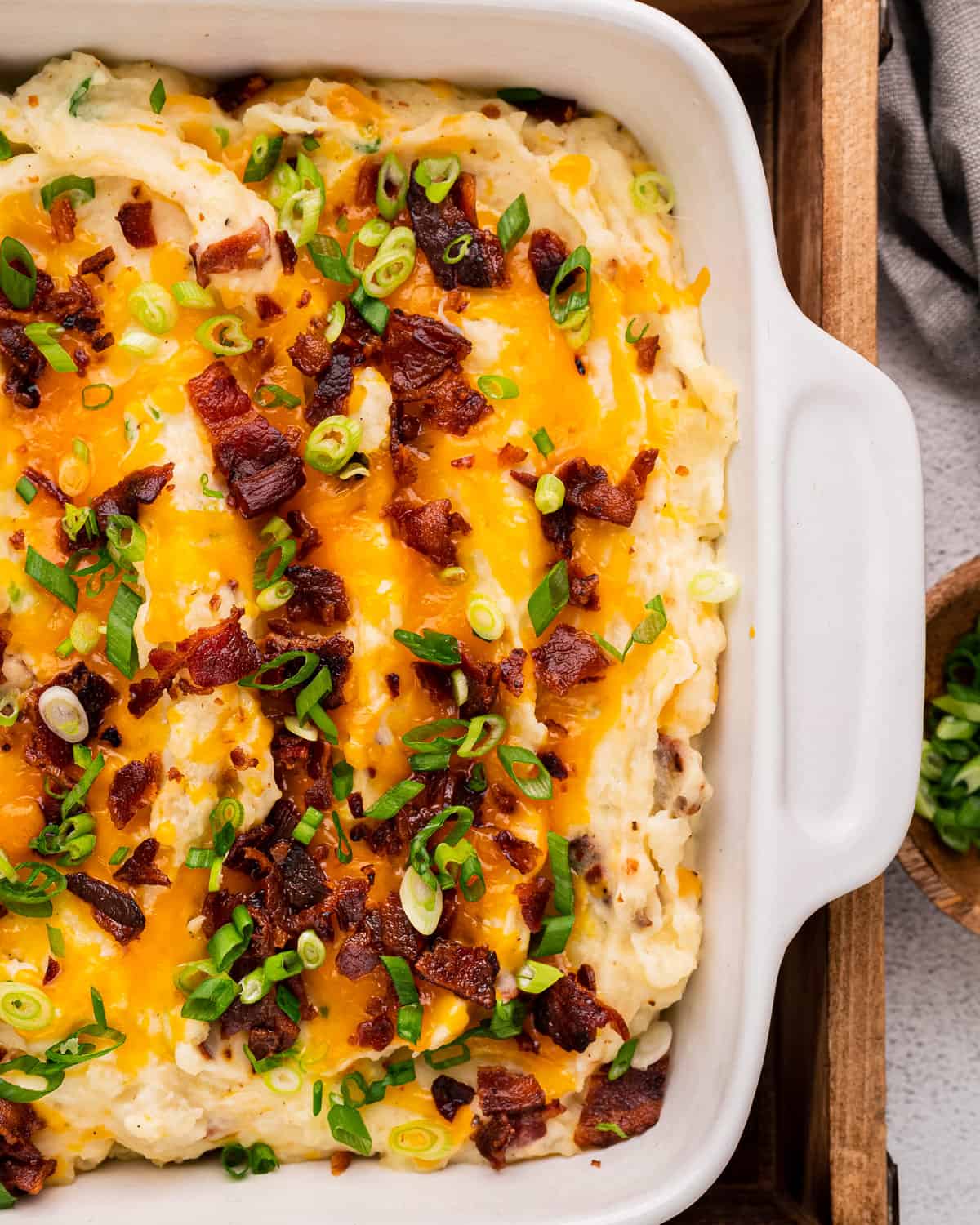 Loaded Mashed Potato Casserole - The Chunky Chef