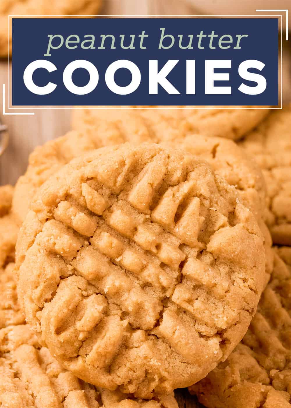 Peanut Butter Cookies (classic recipe) - The Chunky Chef