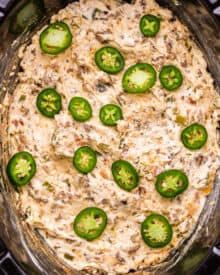 Spicy Sausage Jalapeño Popper Dip