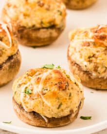 Cream Cheese Stuffed Mushrooms