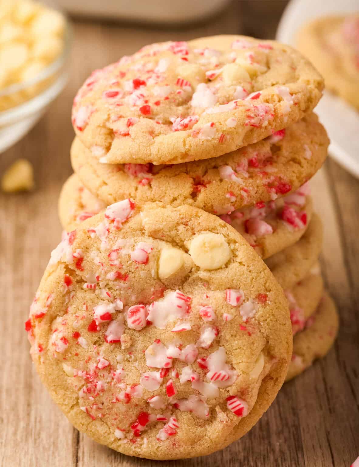 White Chocolate Peppermint Cookies The Chunky Chef