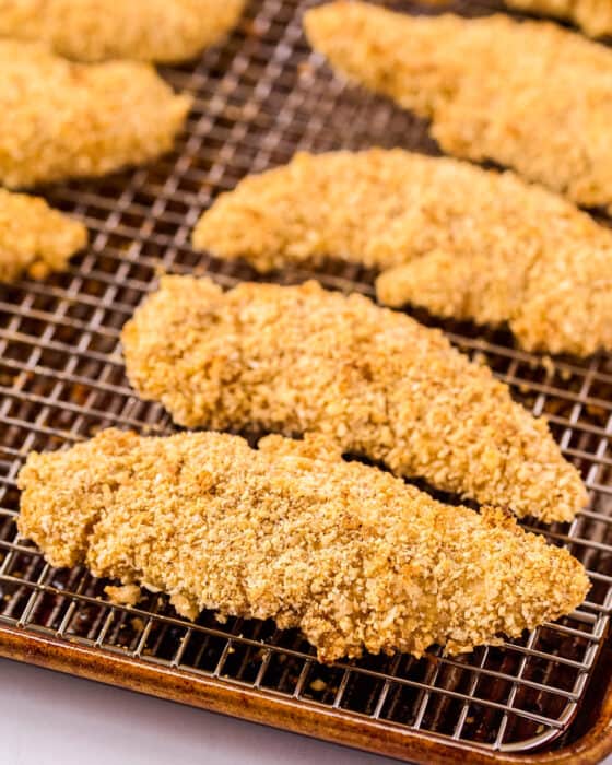 Baked Cashew Crusted Chicken Tenders - The Chunky Chef