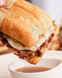 Slow Cooker French Dip Sandwiches