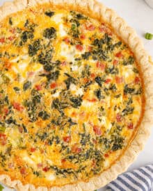 Ham and Cheese Quiche Recipe