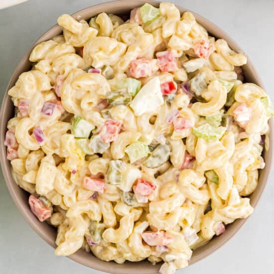 Deviled Egg Macaroni Salad - The Chunky Chef