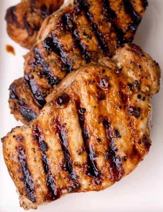 Honey Mustard Grilled Pork Chops - The Chunky Chef