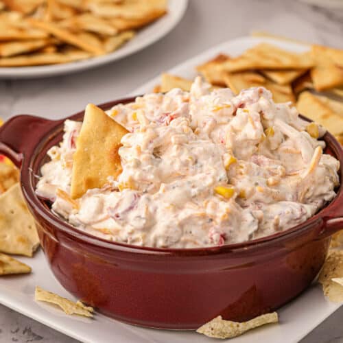 TikTok-style Boat Dip (creamy rotel ranch dip) - The Chunky Chef