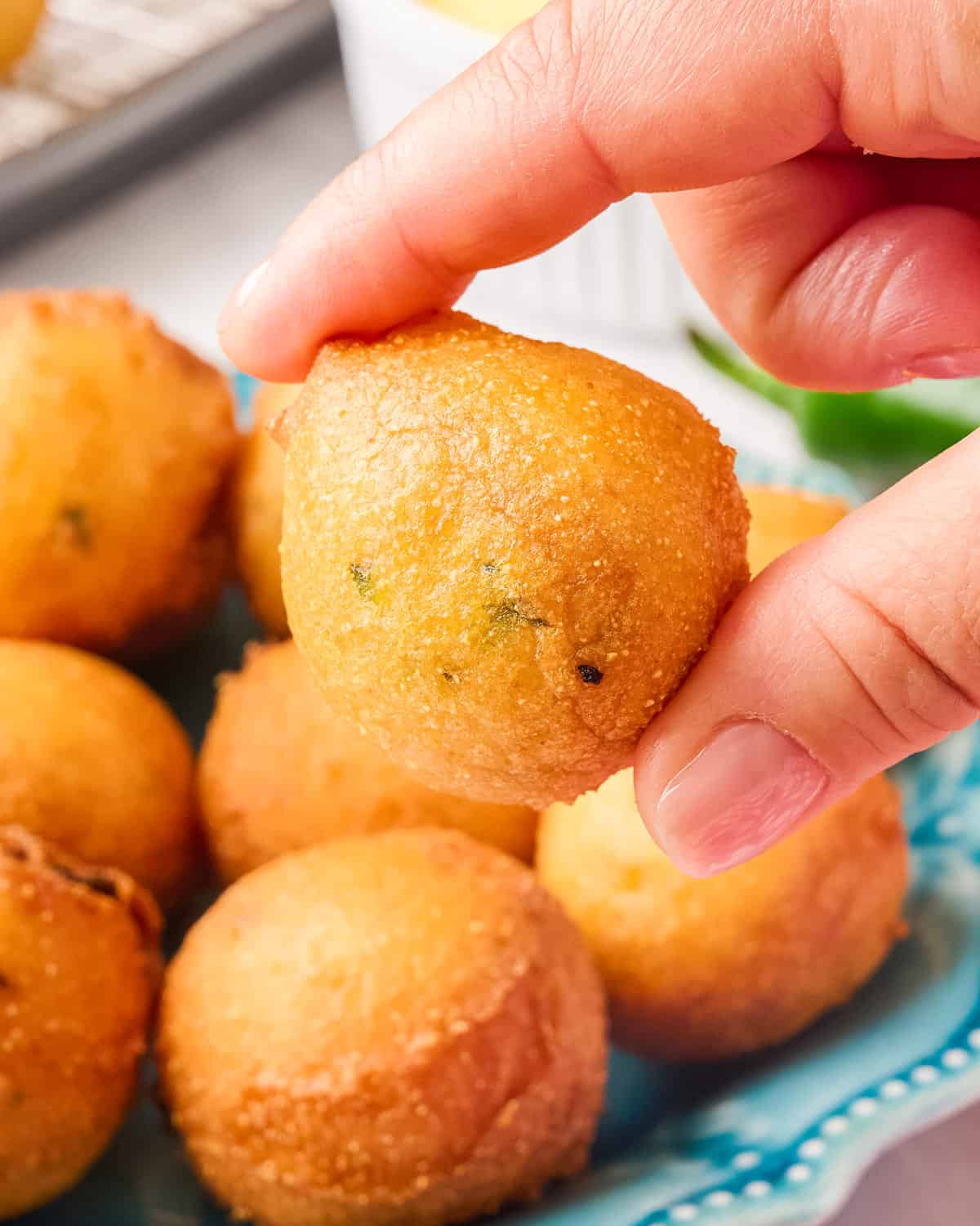 Homemade Jalapeño Hush Puppies - The Chunky Chef