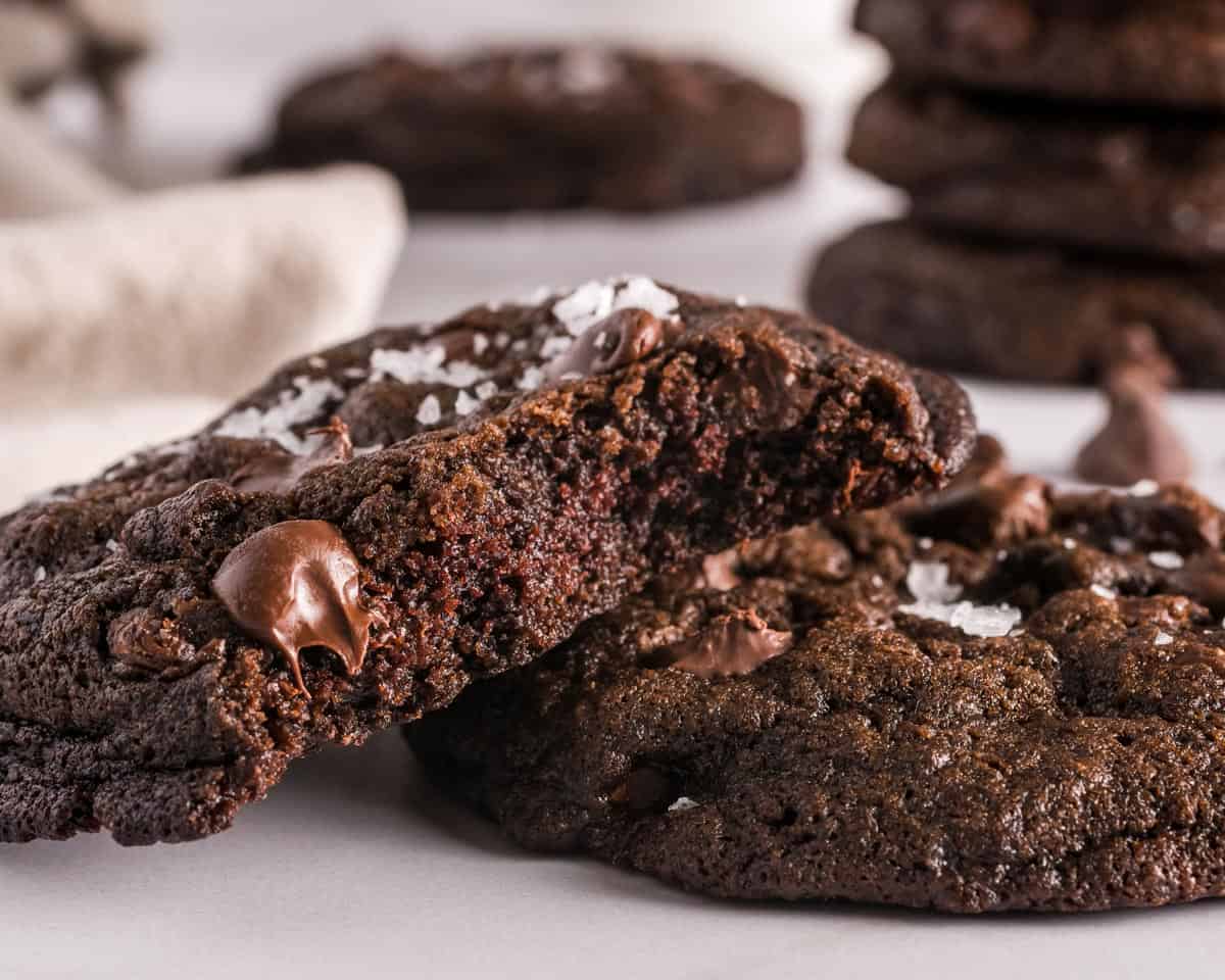 Double Chocolate Chip Cookies - The Chunky Chef