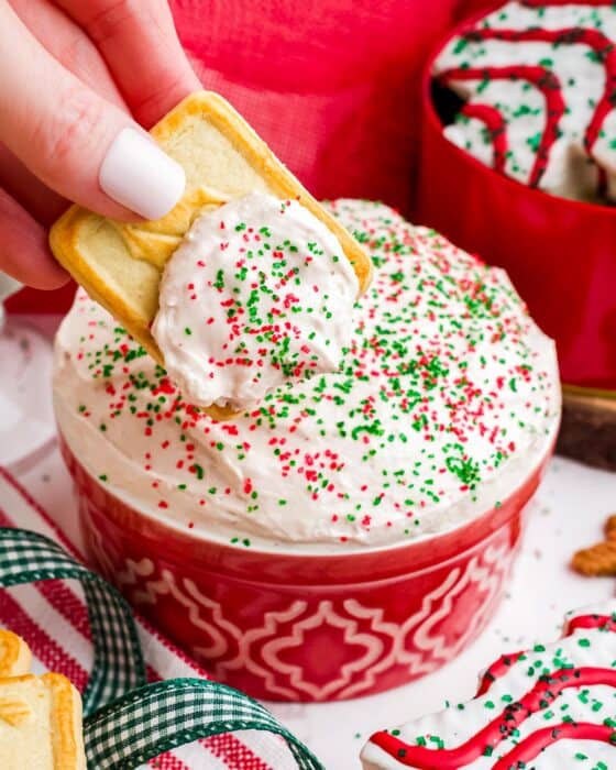 Little Debbie Christmas Tree Cake Dip - The Chunky Chef