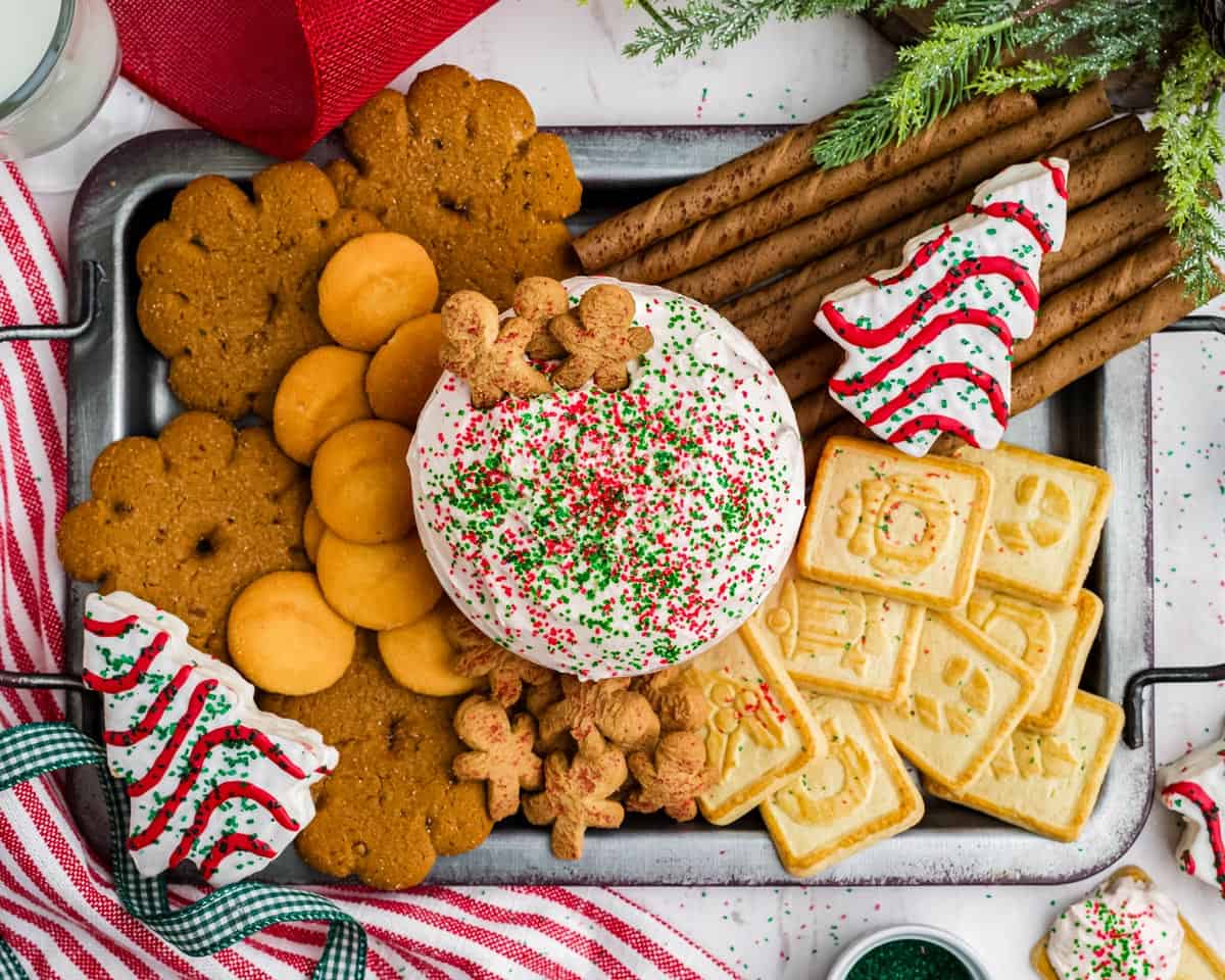 Little Debbie Christmas Tree Cake Dip - The Chunky Chef