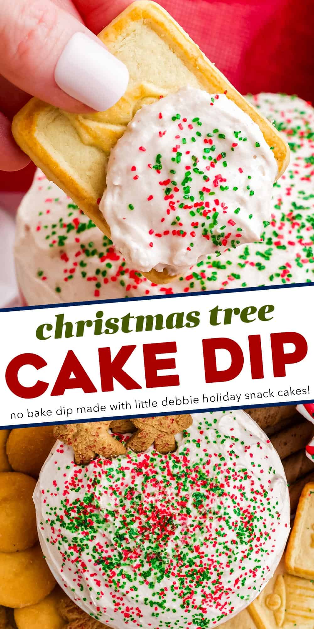Little Debbie Christmas Tree Cake Dip - The Chunky Chef