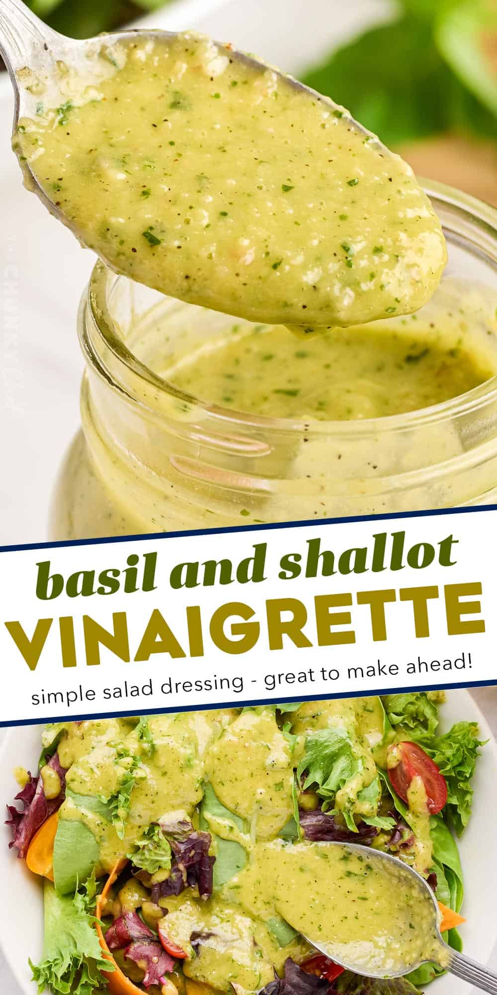 Basil Shallot Vinaigrette The Chunky Chef