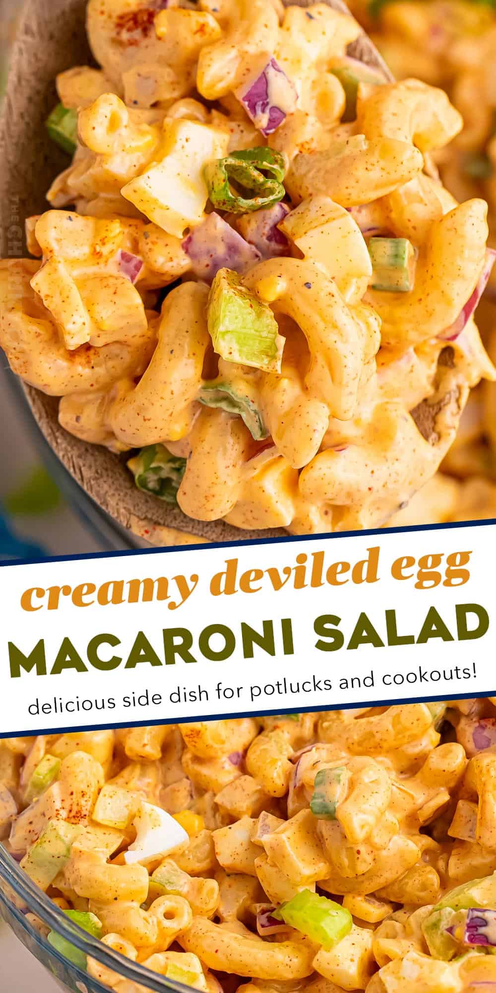 Deviled Egg Macaroni Salad - The Chunky Chef