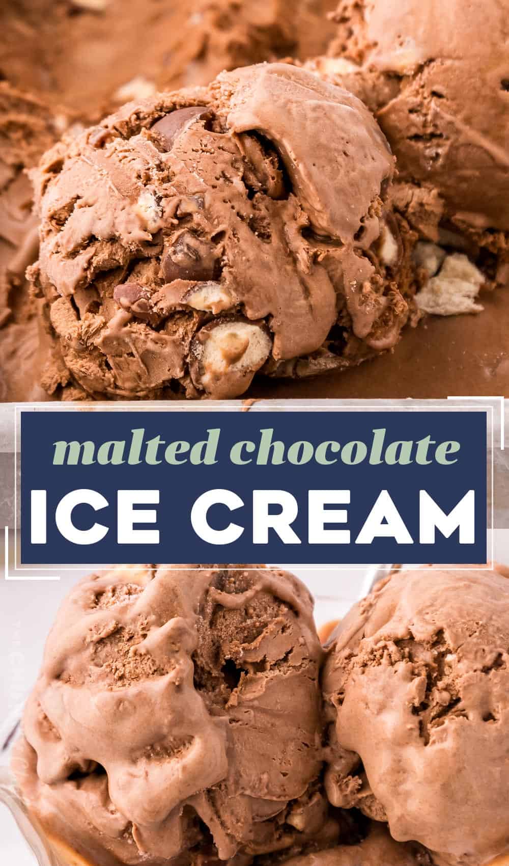 Malted Chocolate Ice Cream - The Chunky Chef