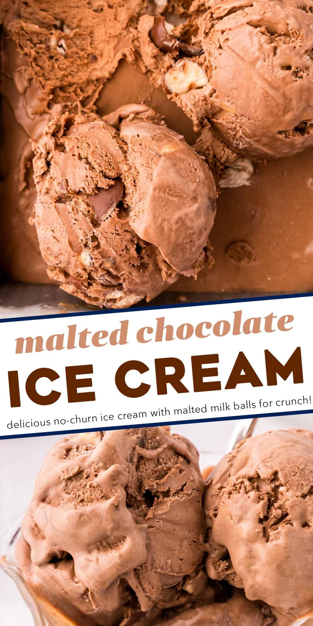 Malted Chocolate Ice Cream - The Chunky Chef