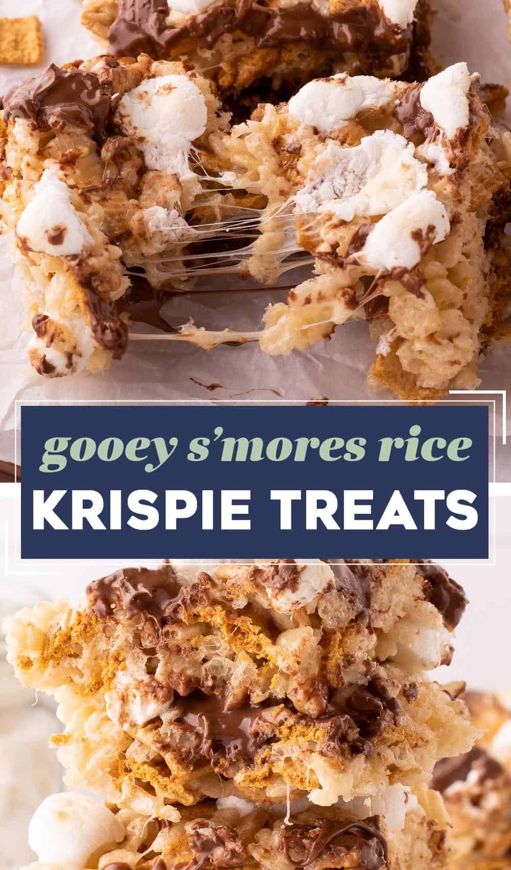 S'mores Rice Krispie Treats - The Chunky Chef
