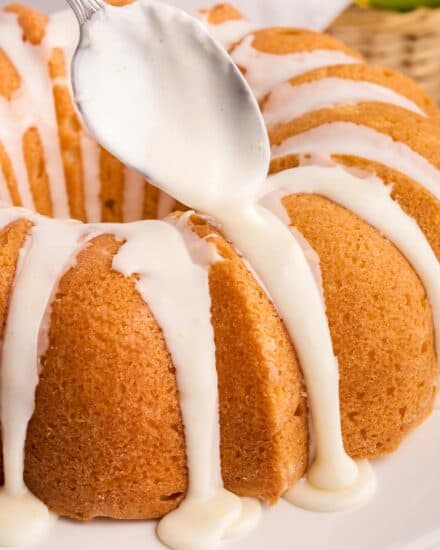 This Lemon Bundt Cake is dense, moist, and bursting with sweet lemon flavor! Made from scratch, this dessert is perfect for a summer party, but is great year-round.