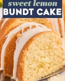 This Lemon Bundt Cake is dense, moist, and bursting with sweet lemon flavor! Made from scratch, this dessert is perfect for a summer party, but is great year-round.