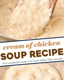 No need to buy a can from the store, this Homemade Condensed Cream of Chicken Soup tastes SO much better than anything from a can, is easy to make, you can feel good about using it, and as a bonus, it can be frozen! Keep this one on hand for the holiday season!