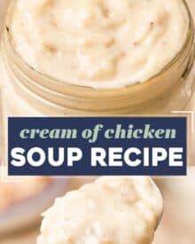 No need to buy a can from the store, this Homemade Condensed Cream of Chicken Soup tastes SO much better than anything from a can, is easy to make, you can feel good about using it, and as a bonus, it can be frozen! Keep this one on hand for the holiday season!