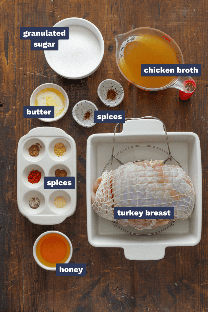 ingredients needed to make copycat honey baked turkey breast