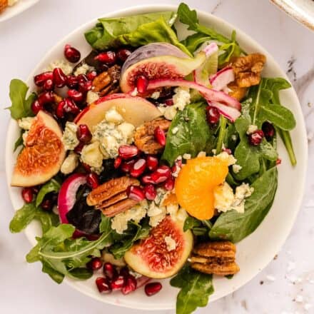 harvest salad on white plate