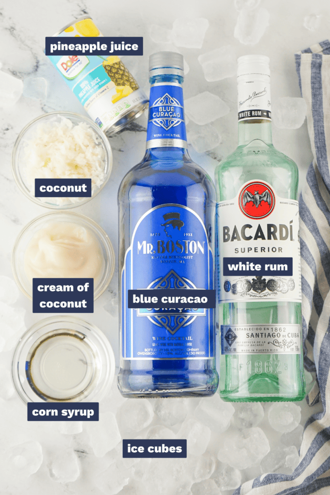 ingredients needed to make jack frost cocktail